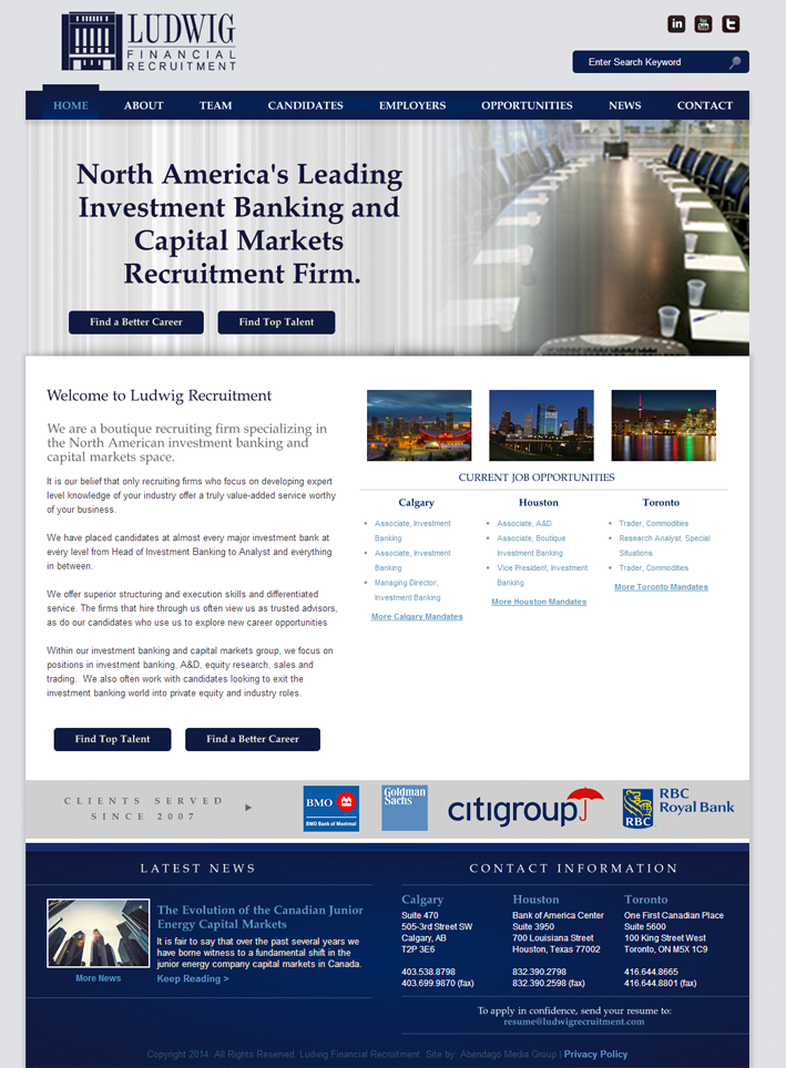 Website Capture: Ludwig Recruitment