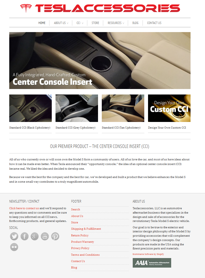 Website Capture: Teslaccessories