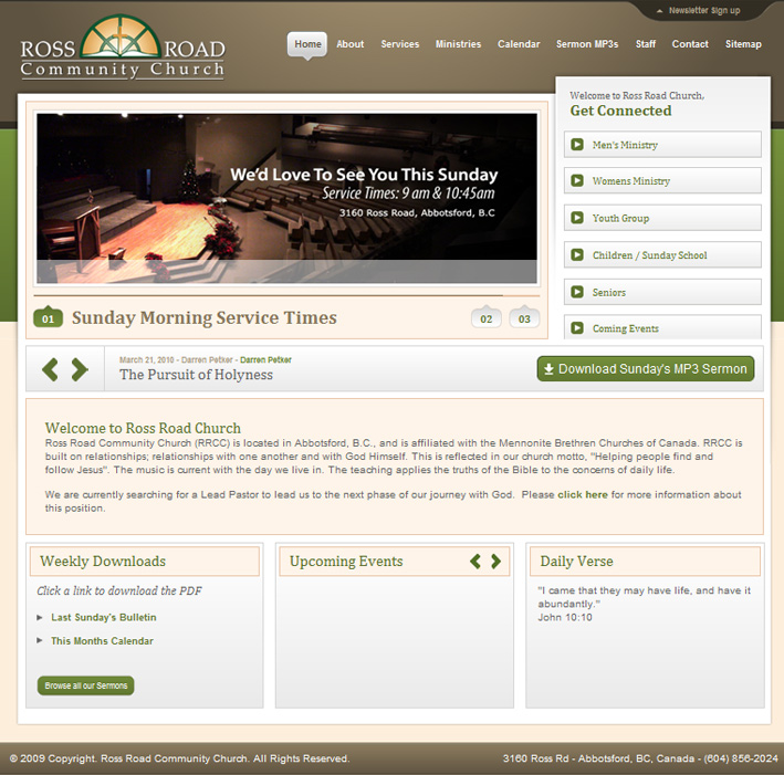 Website Capture: Ross Road Community Church