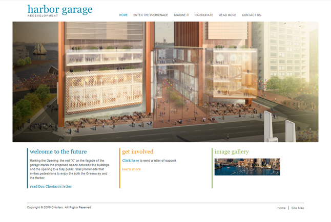 Website Capture: Chiofaro - Harbor Garage Project