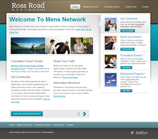 Website Capture: Ross Road Mens Ministry